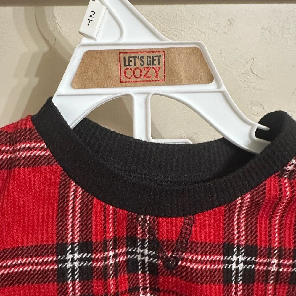 Cozy Gray and Red Kids Pajama - 2 Sets